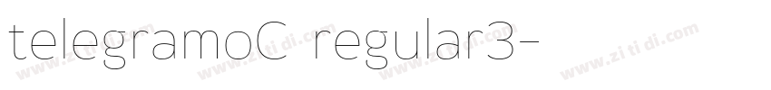 telegramoC regular3字体转换